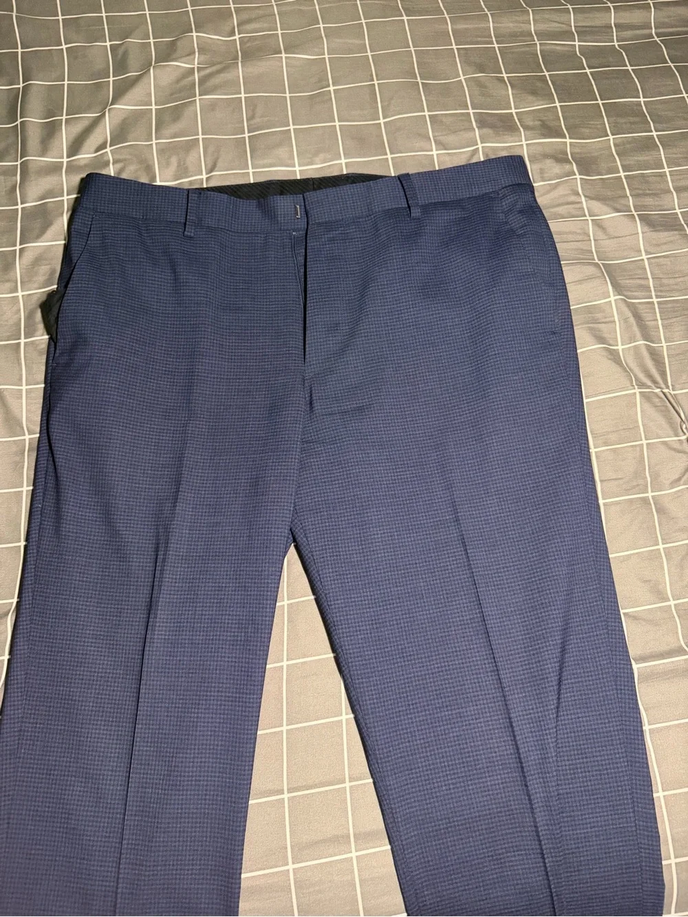 Bonobos Jetsetter 2 Piece 44L 36x30 Navy Micro Check Suit